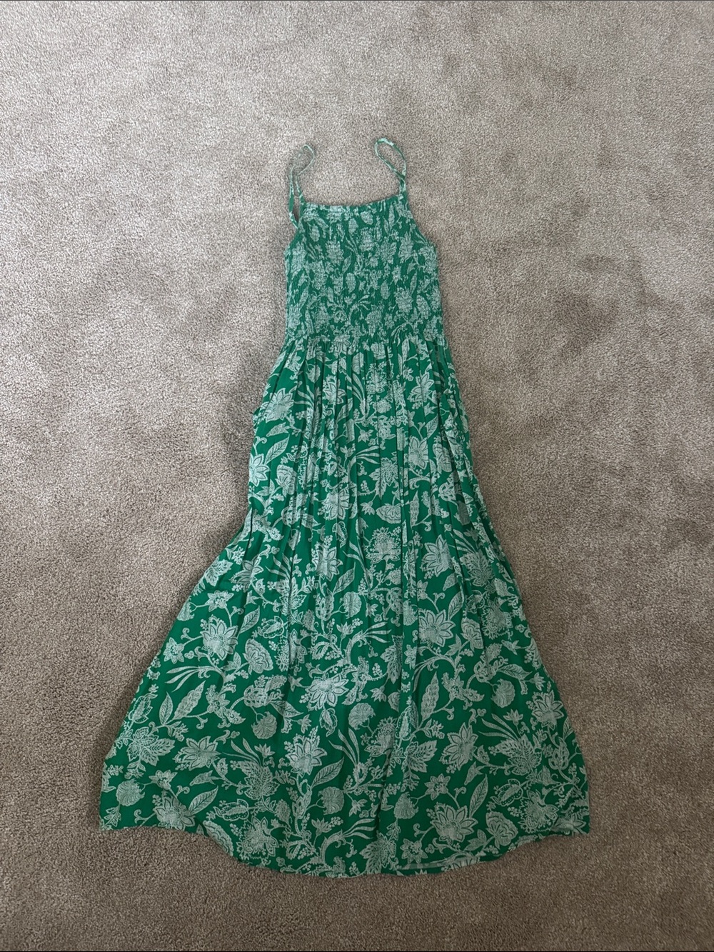 Smocked top maxi dress